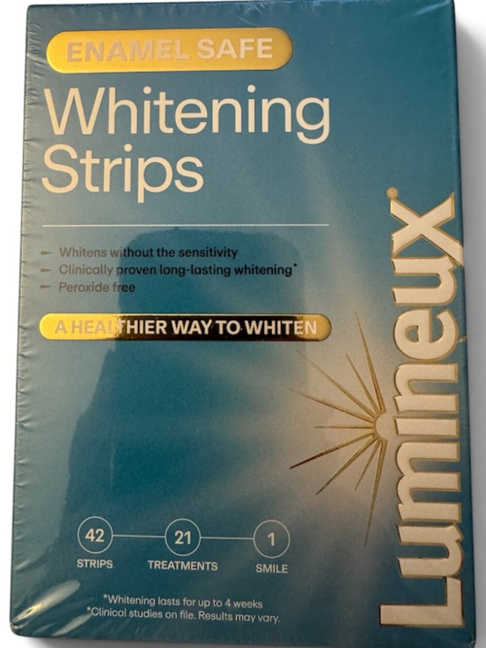 Lumineux Teeth Whitening Strips 42 Count 21 Treatments Sealed EXP 06/2027